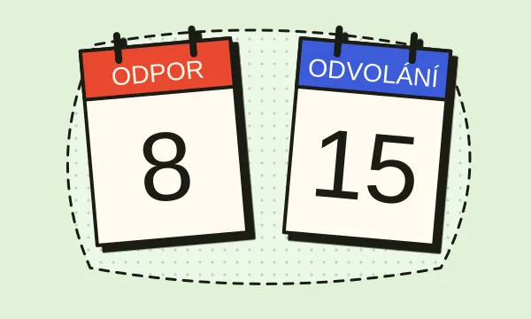Dva kalendáře s lhůtou 8 dnů a 15 dnů