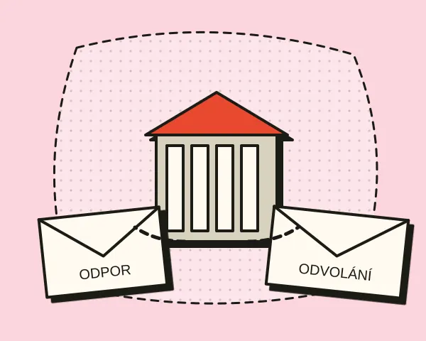 Dvě cesty od úřadu: obálka Odpor a obálka Odvolání